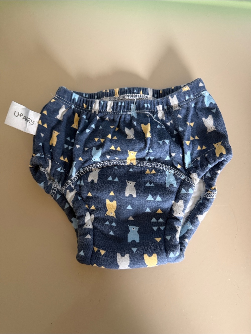 Up Airy Navy Bear Print potty Training Pants